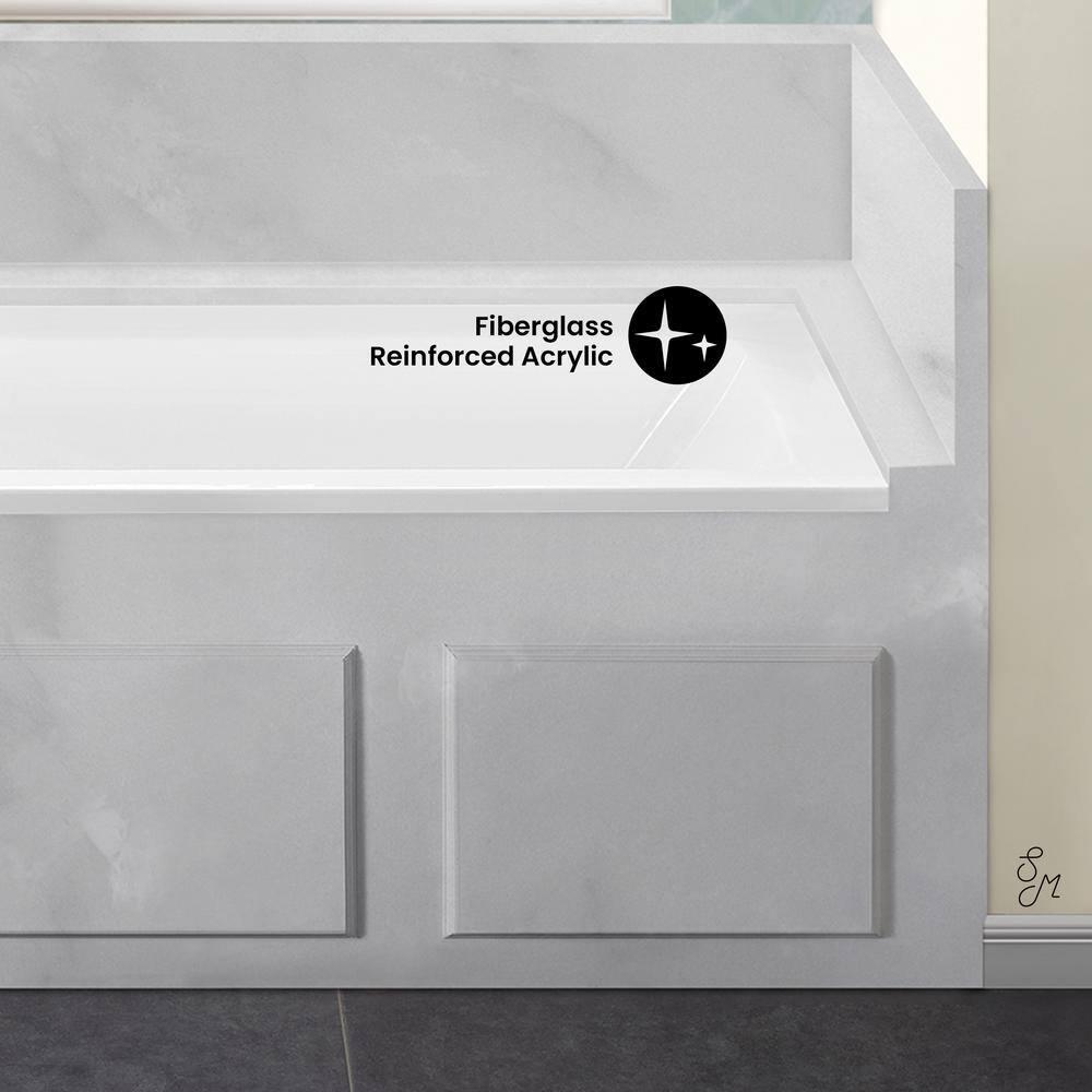 Swiss Madison SM-DB565 Voltaire 66" x 32" Alcove Bathtub