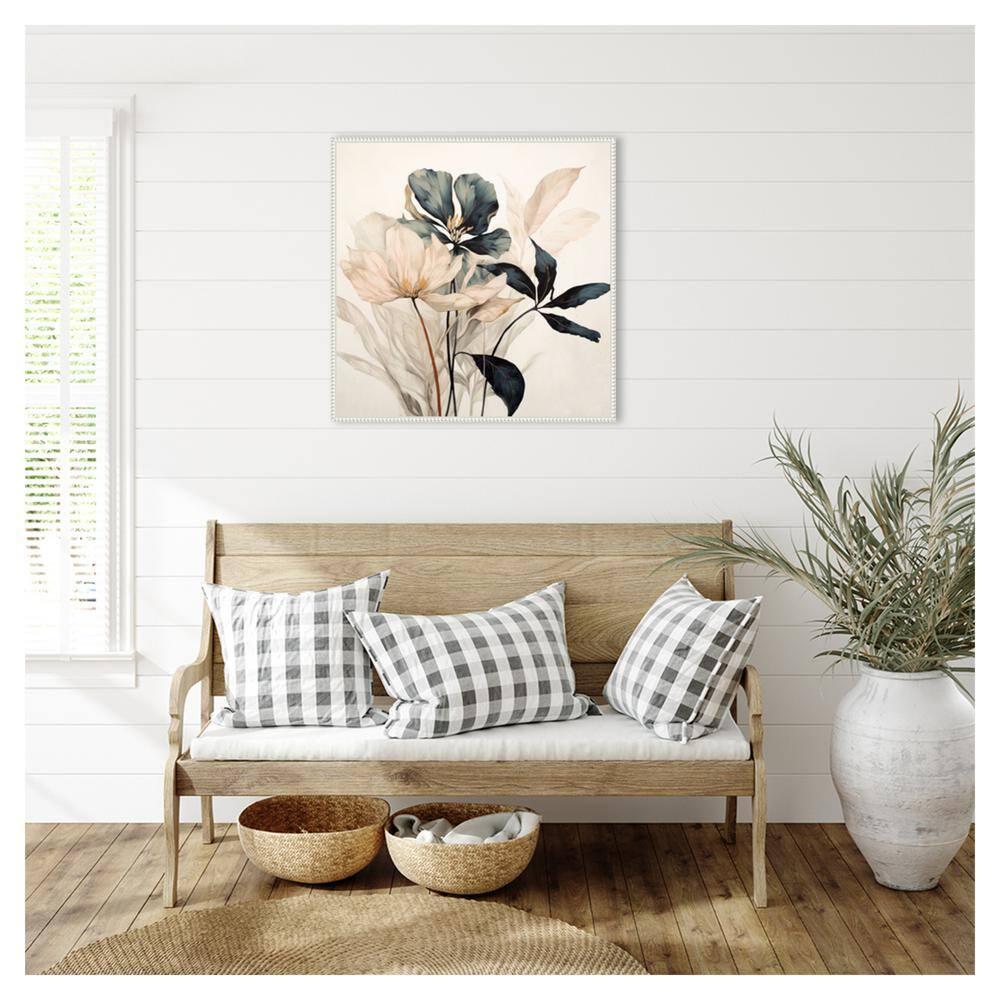 Amanti Art 30"x30" Whimsical Blossoms I by Lazar studio Framed Canvas Wall Art Print