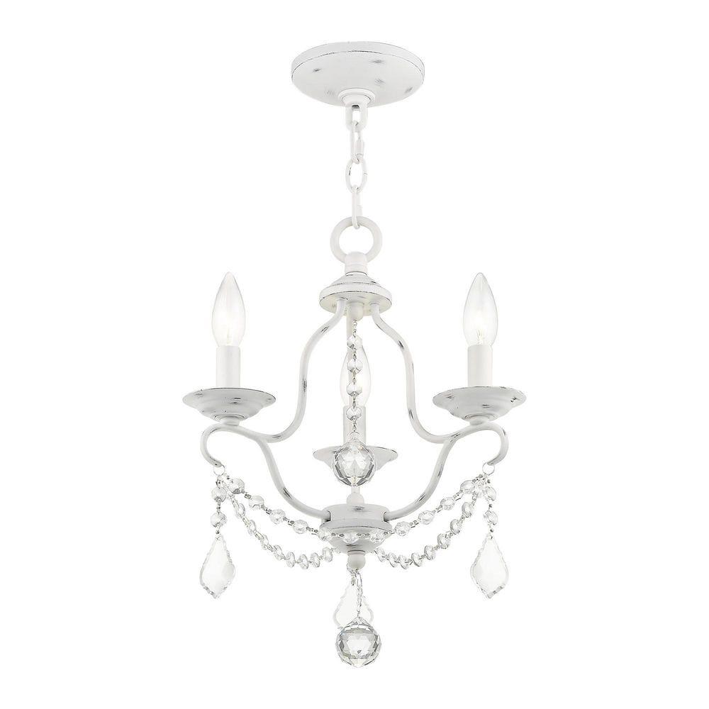 Livex Lighting Chesterfield 3 - Light Chandelier in  Antique White