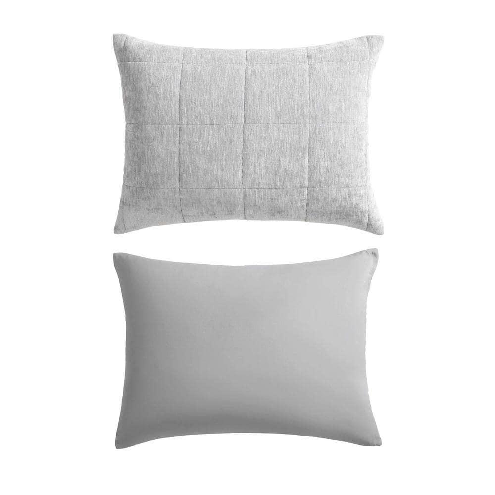 Vera Wang Vera Wang Chenille Box Solid Reversible Quilt Set