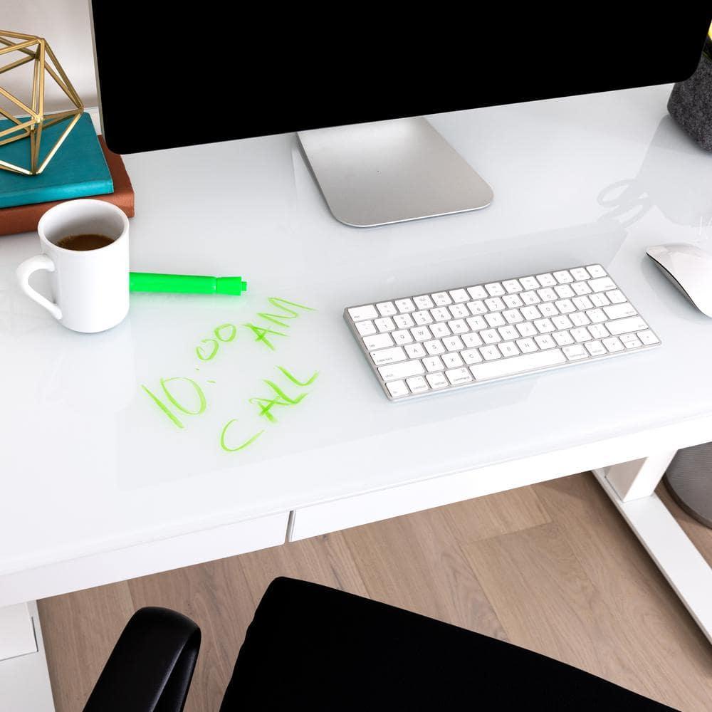 airLIFT 48" W Electric Adjustable Height Tempered Glass Desk