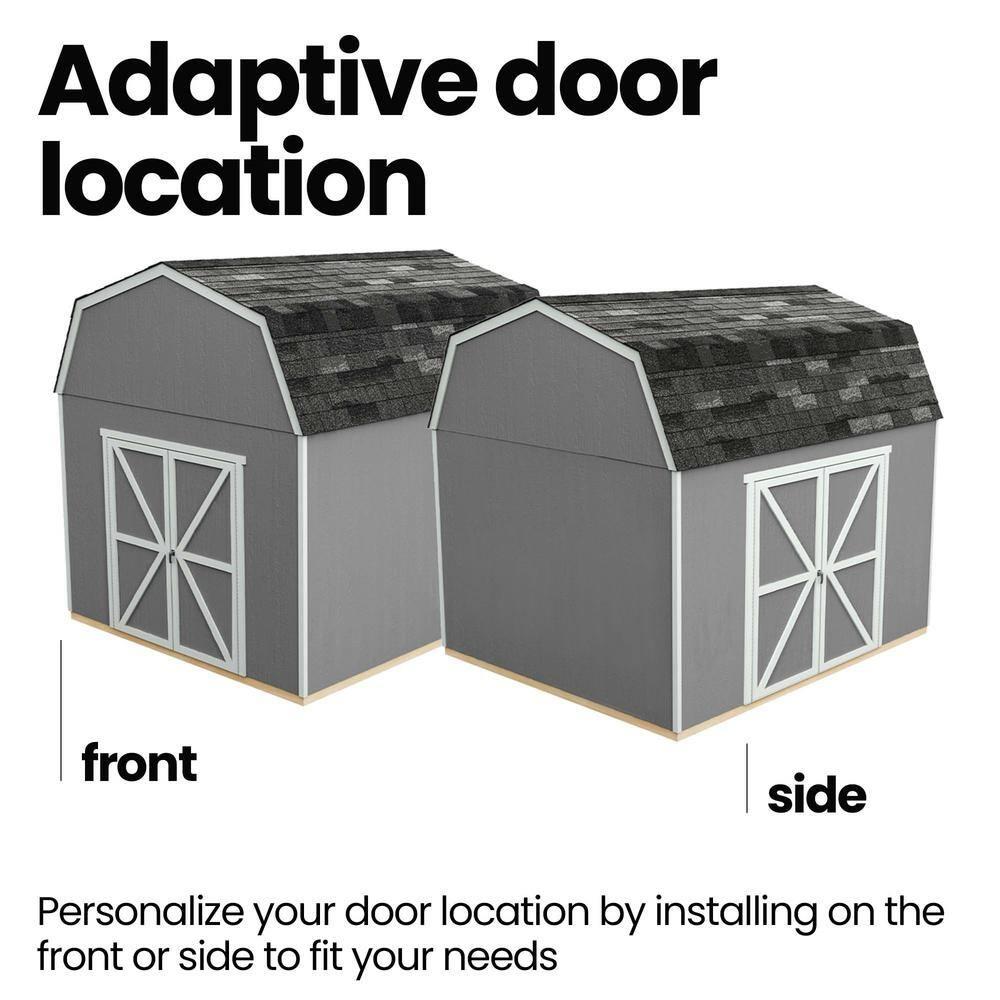 Handy Home Braymore 10 ft. W x 14 ft. D Wood Storage Shed With Floor