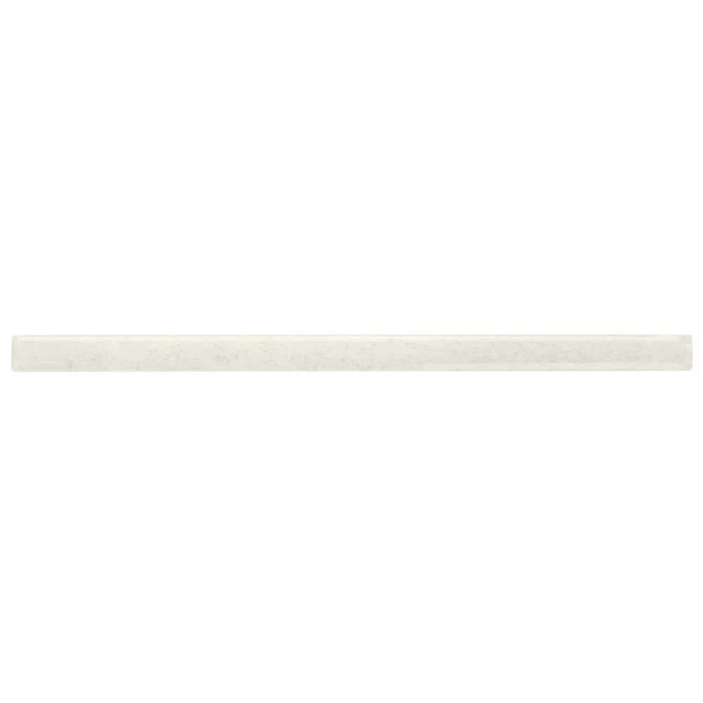 Bond Tile Mandalay 0.59 in. x 11.81 in. Polished Ceramic Marble Look 1/4 Round Wall Tile Trim