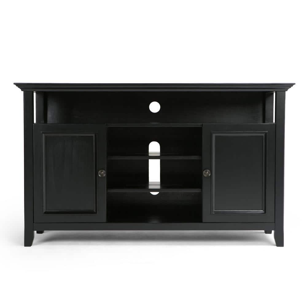 Simpli Home Amherst 54" TV Stand in Black