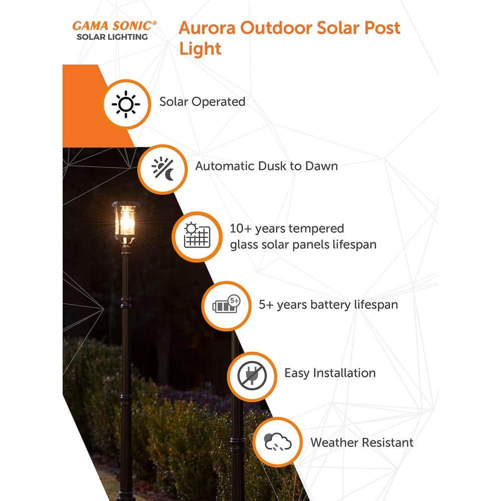 Aurora Bulb Post Lamp with EZ Anchor