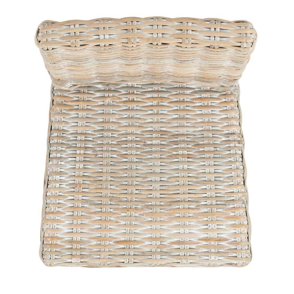 Tobie Rattan Bar Stool - BST6500 - Grey White Wash - Safavieh