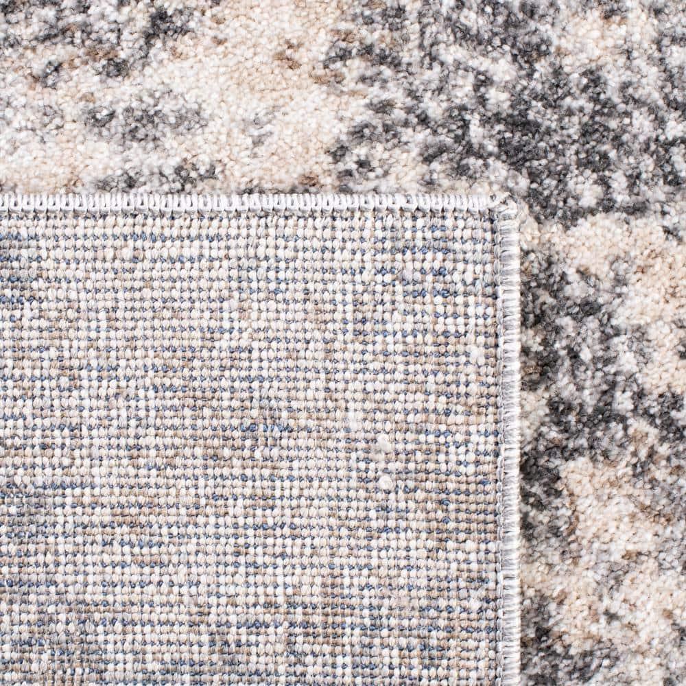 Aston ASN710 Power Loomed Accent Rug - Light Grey/Grey - 3'x5' - Safavieh.