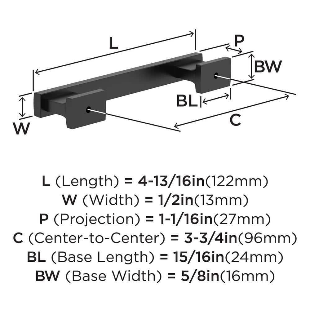 Bridgeport 3 3/4" Center Handle Pull Multipack