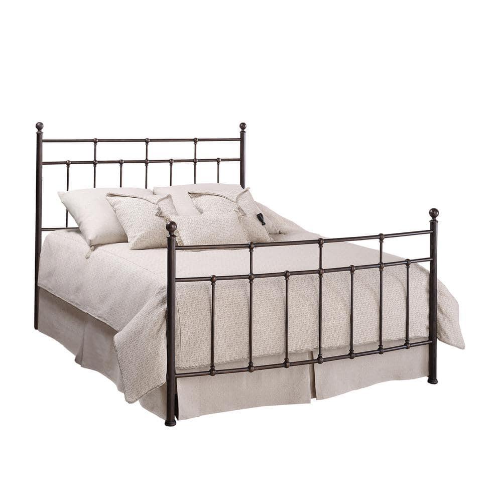 Hillsdale Furniture Providence Metal Full Bed with Spindle and Casting Design, Antique Bronze