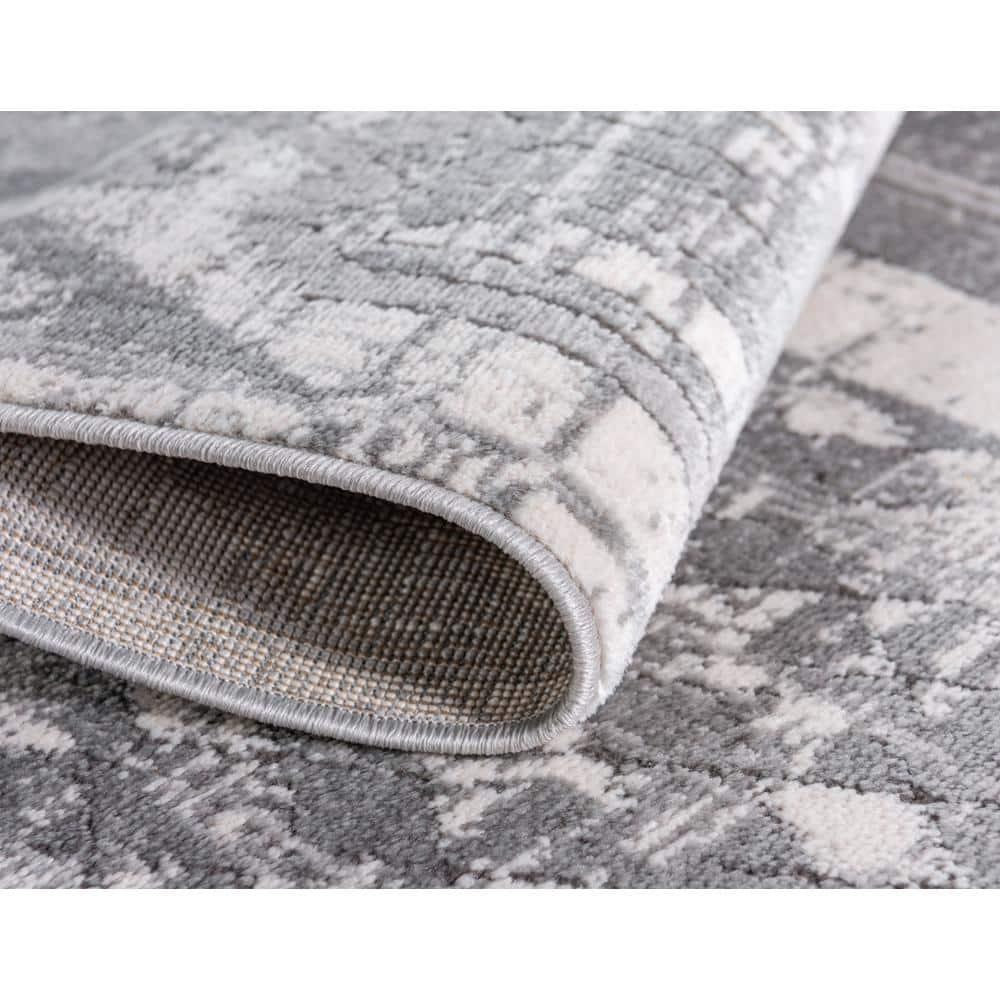 Unique Loom Portland Collection Area Rug - Orford (4' 1" x 6' 1" Rectangle Gray/Beige)