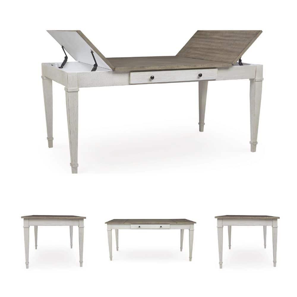 Signature Design by Ashley Casual Skempton Dining Table, White/Light Brown