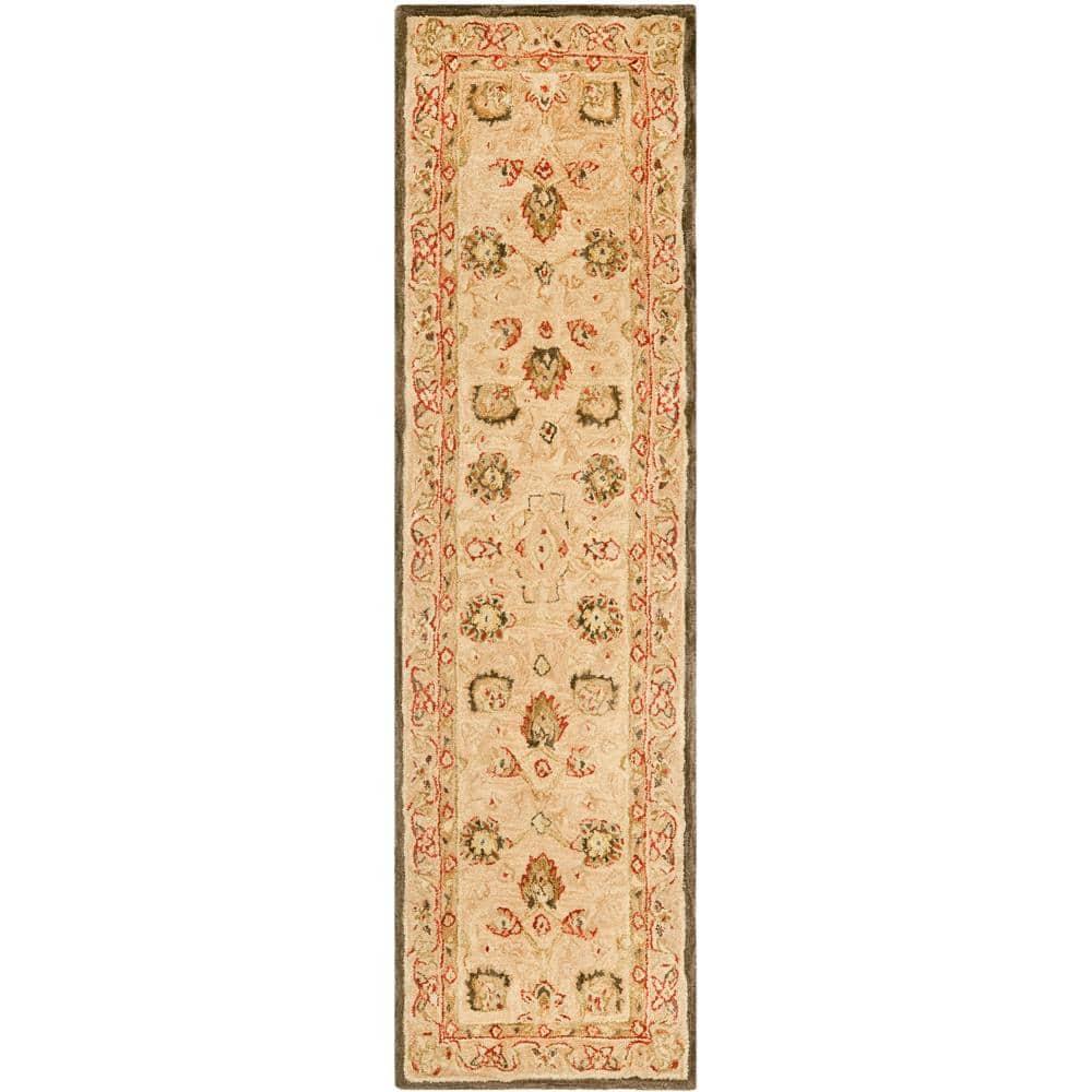 Anatolia AN512 Hand Tufted Indoor Runner Rug - Beige/Beige - 2'3"x8' - Safavieh