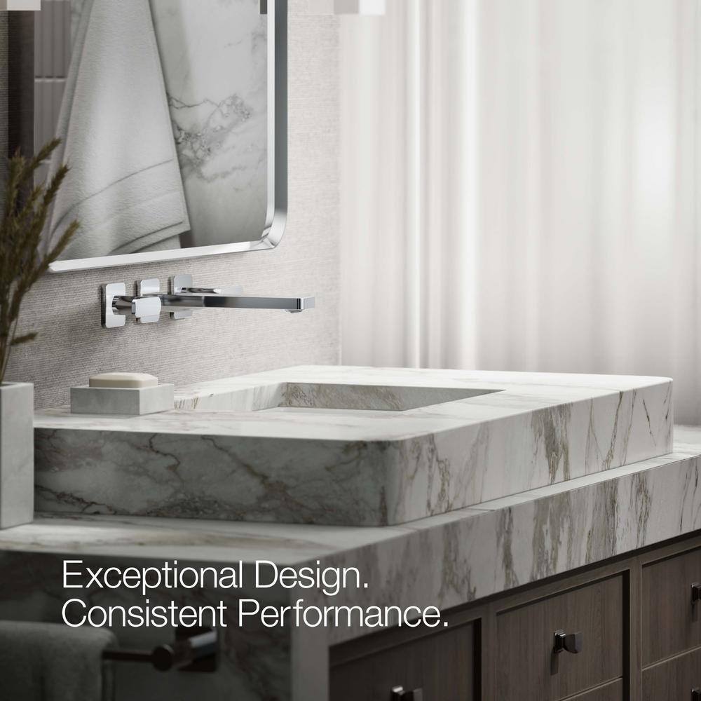 Parallel Wall-Mount Bathroom Sink Faucet Trim