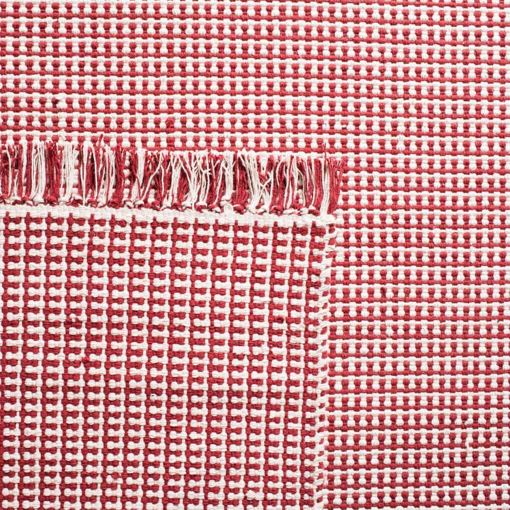 Montauk MTK340 Hand Woven Indoor Accent Rug - Ivory/Red - 4'x4' - Safavieh
