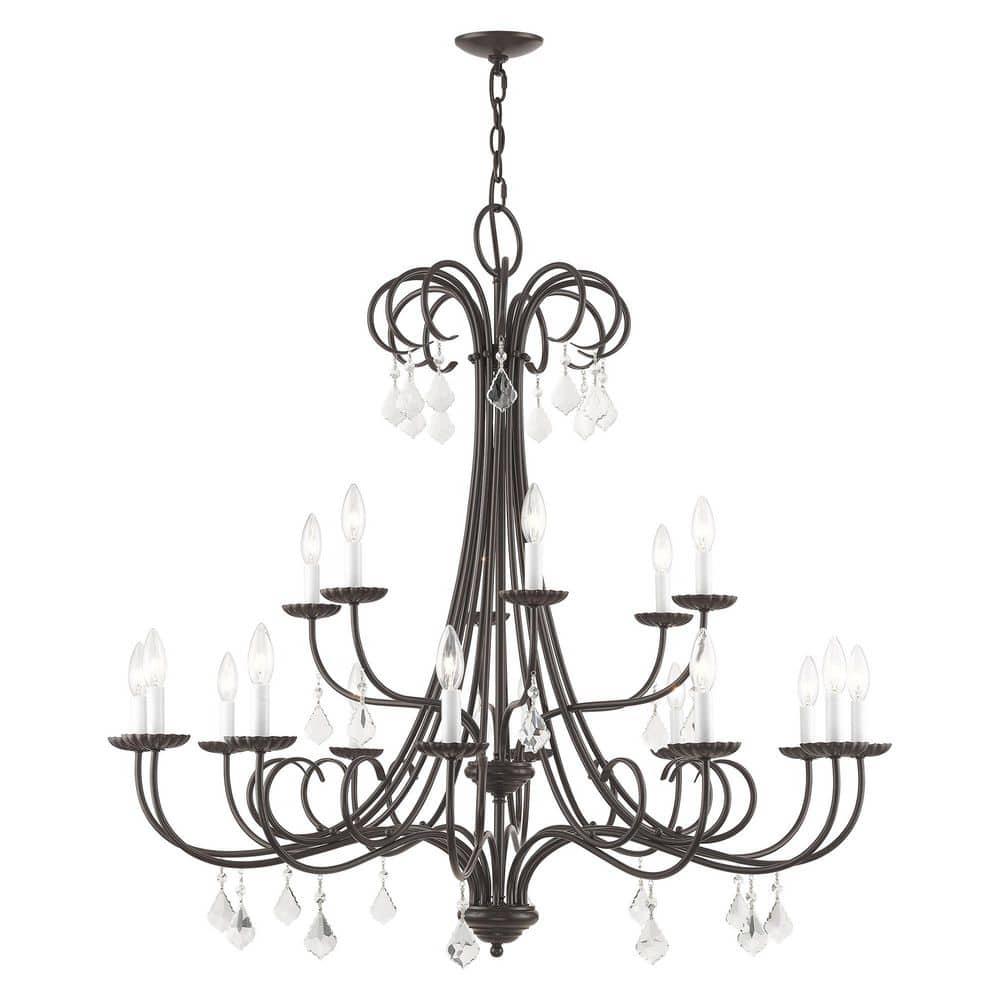 Livex Lighting Daphne 18 - Light Chandelier in  English Bronze