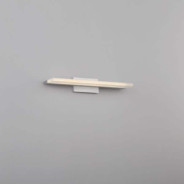 WAC Lighting Level 18" 1-Light LED 3500K Aluminum Bathroom Vanity Light in Gray