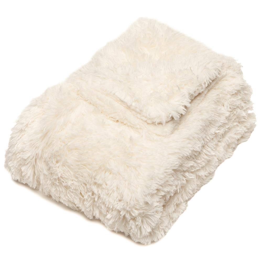 Chanasya Shaggy Shaggy Super Elegent Sherpa Long Fur Throw