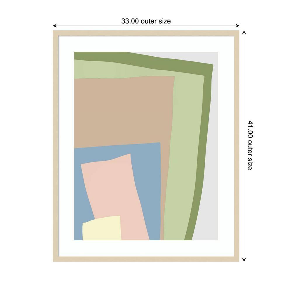 Amanti Art 25"x25" Fluid Floral Artistry II by Irena Orlov Wood Framed Wall Art Print