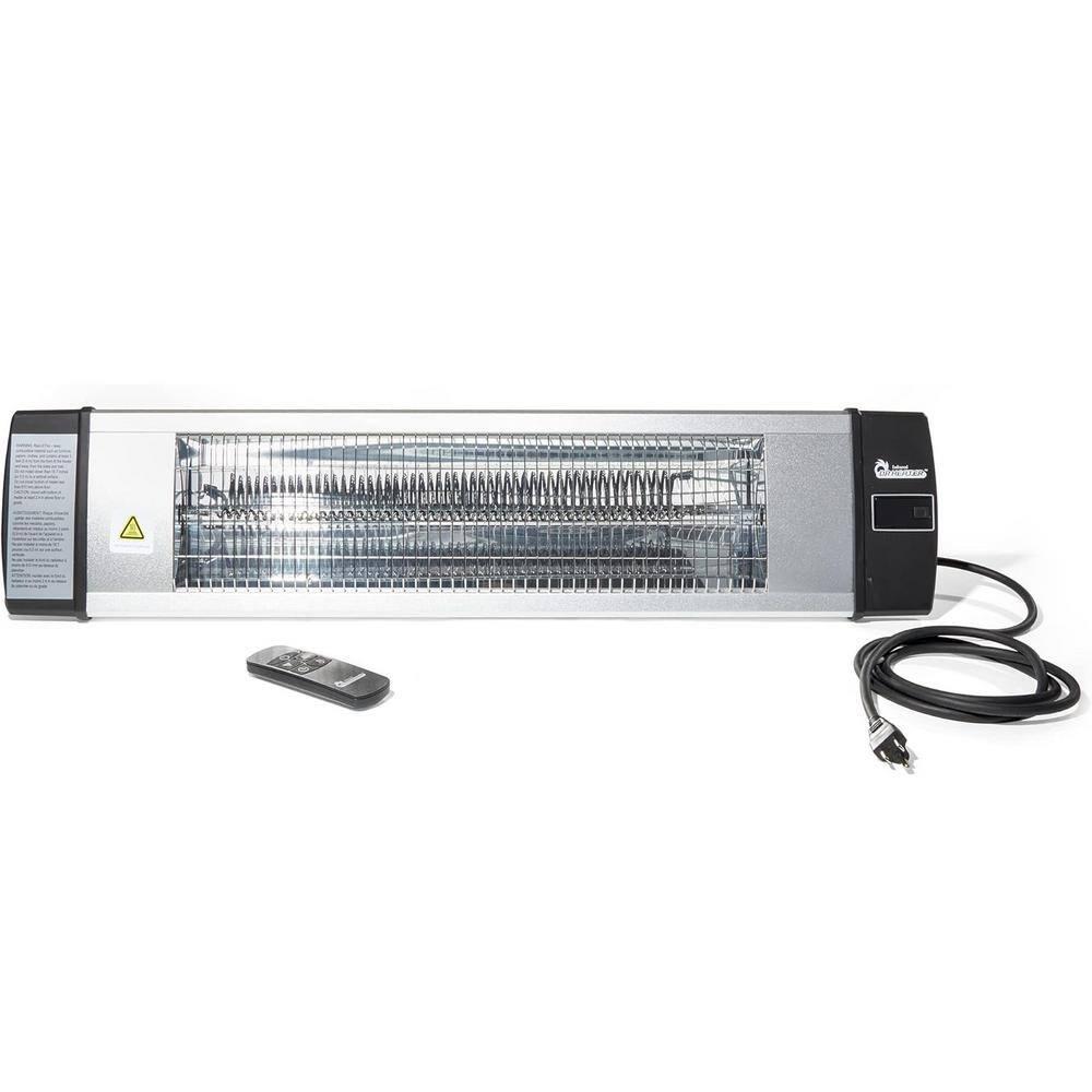 Dr Infrared Heater Carbon Infrared Patio Heater, Indoor and Outdoor (120V / 1500W, Silver)