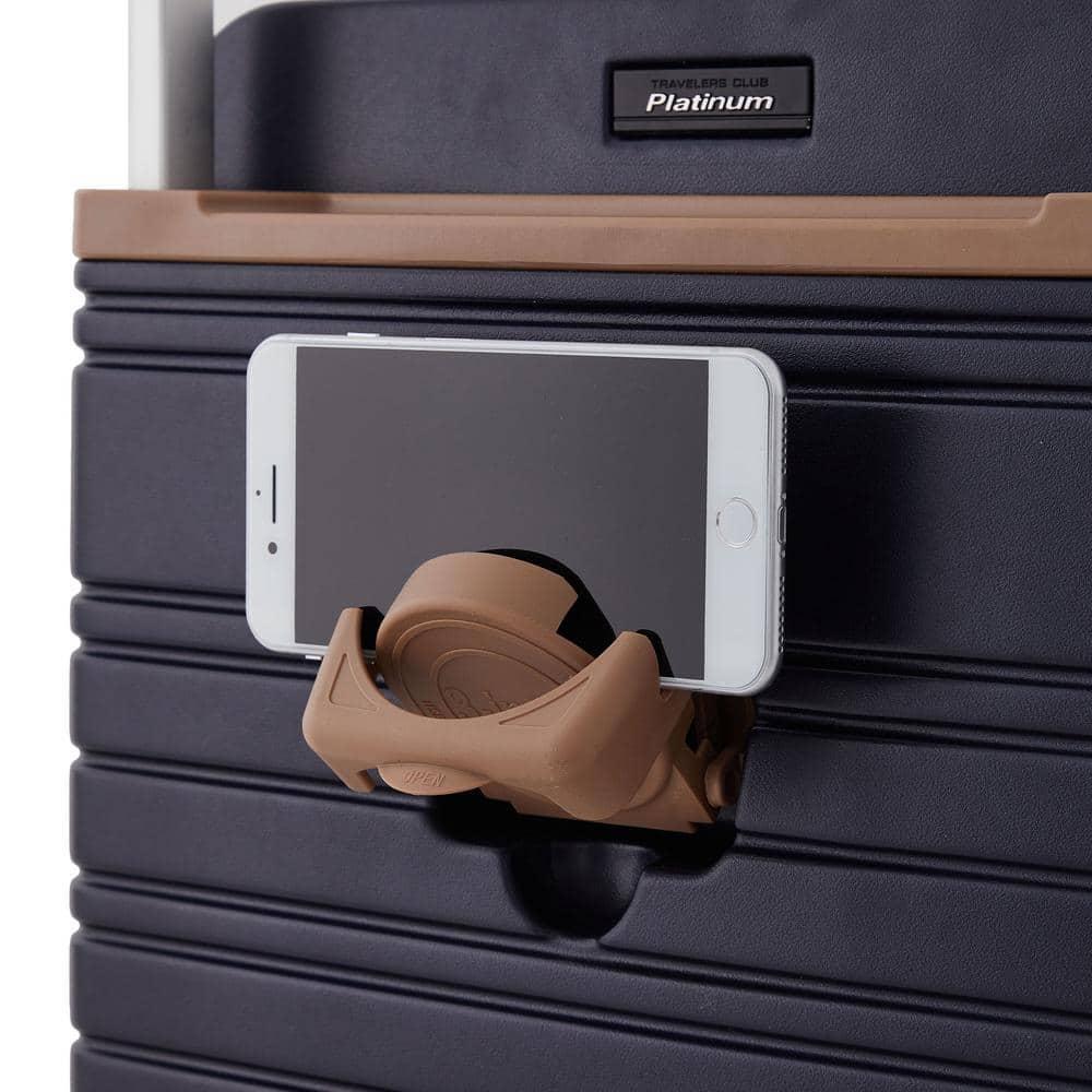 Travelers Club 2PC Navigate Luggage Set, Navy Blue, 20" Carry-On