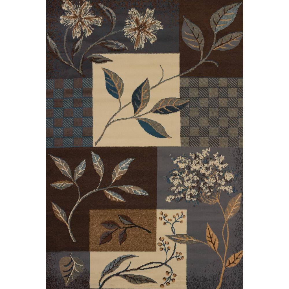 United Weavers Brunswick Tamara Contemporary Nature Area Rug, Light Blue, 5'3" x 7'6"