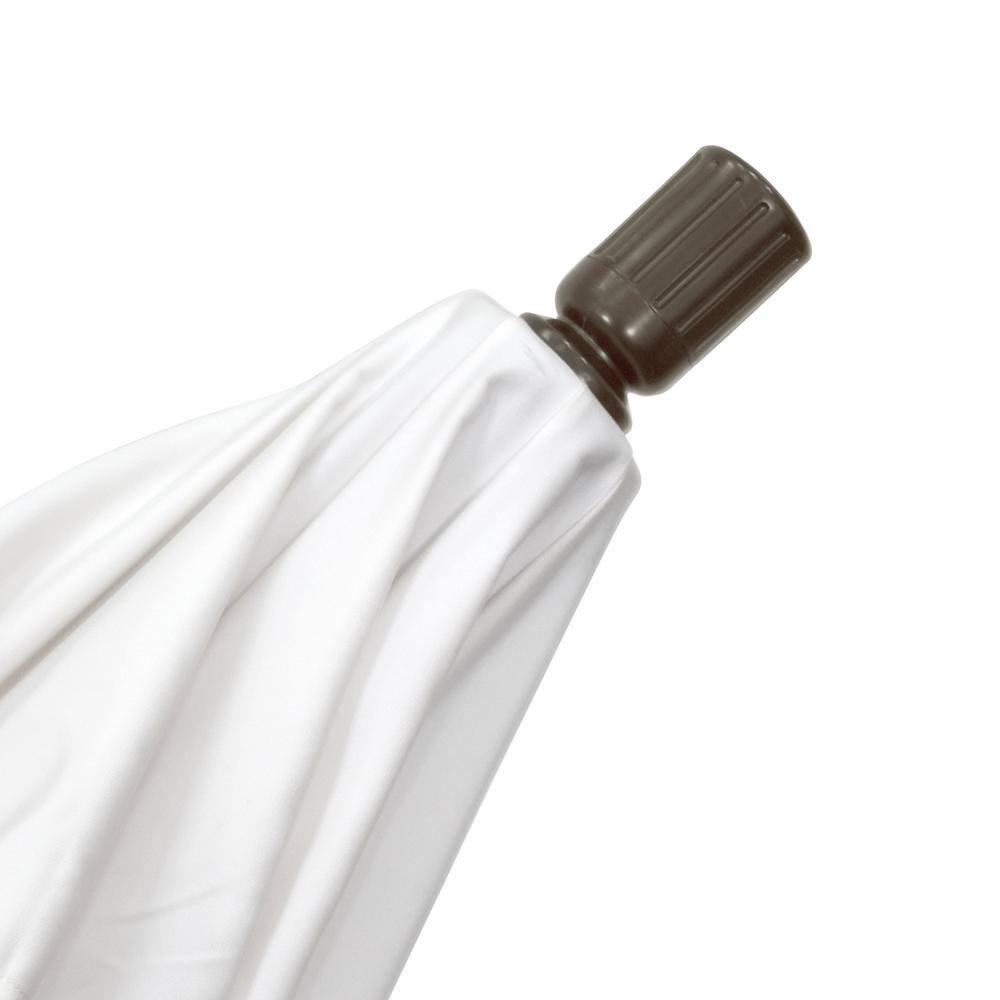 Teak Octagon Market Umbrella with Bronze Aluminum Pole