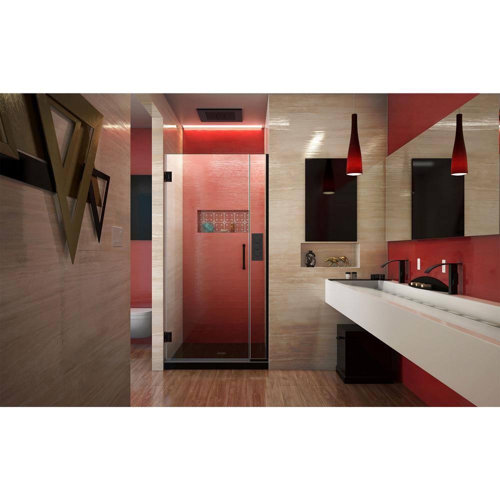 DreamLine Unidoor Plus 52" W x 72" H Pivot Frameless Shower Door with ClearMax™ Technology SHDR-243507210-09