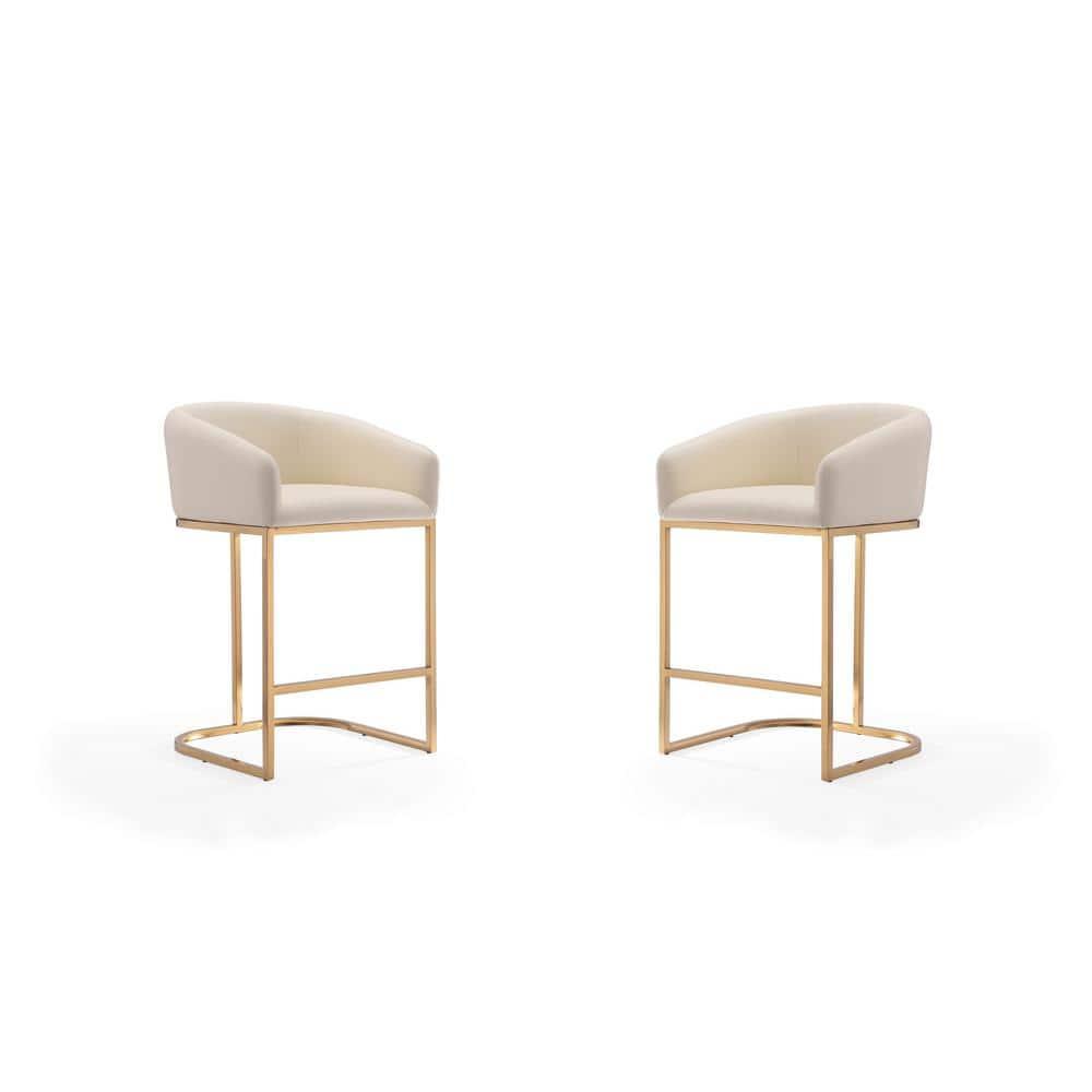 Bolland Upholstered Counter Stool with Metal Frame