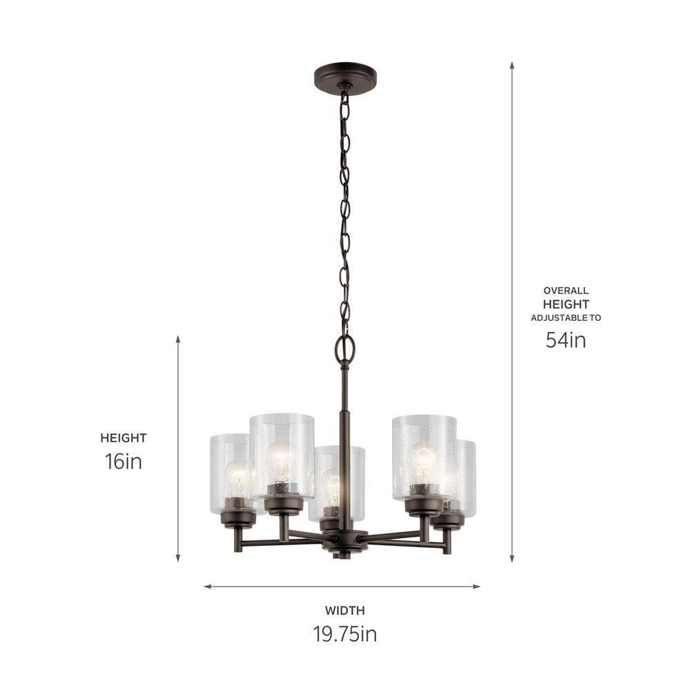 Winslow 5 - Light Dimmable Classic / Traditional Chandelier