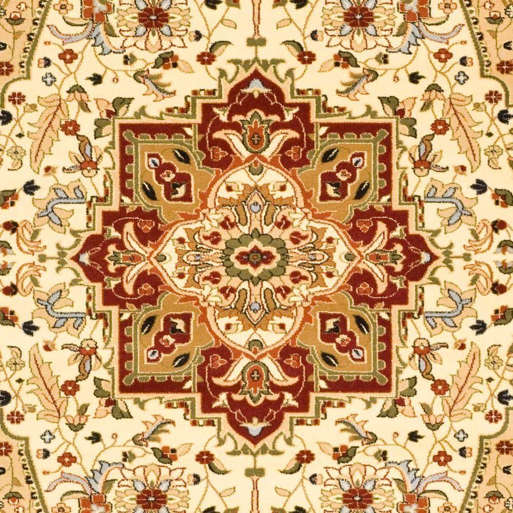 Lyndhurst Heriz LNH330 Power Loomed Area Rug - Ivory/Red - 9'x12' - Safavieh