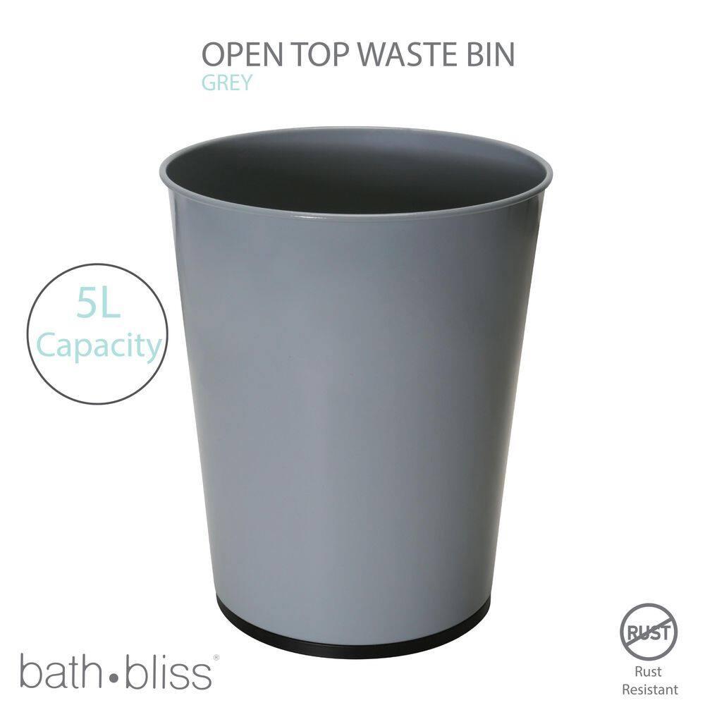 Bath Bliss Bath Bliss Metal Open Waste Basket - 1.32 Gallons