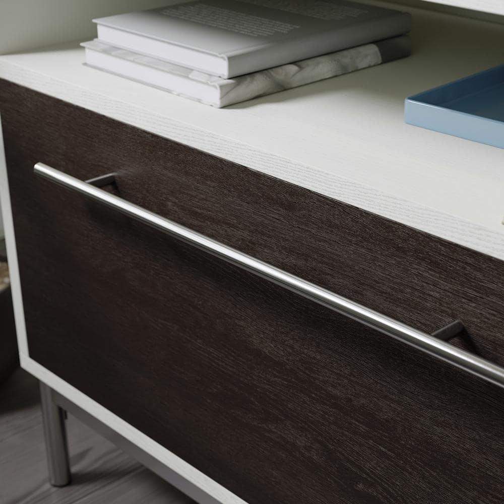 Sauder Vista Key Engineered Wood Lateral File Cabinet in Pearl Oak/Misted Elm