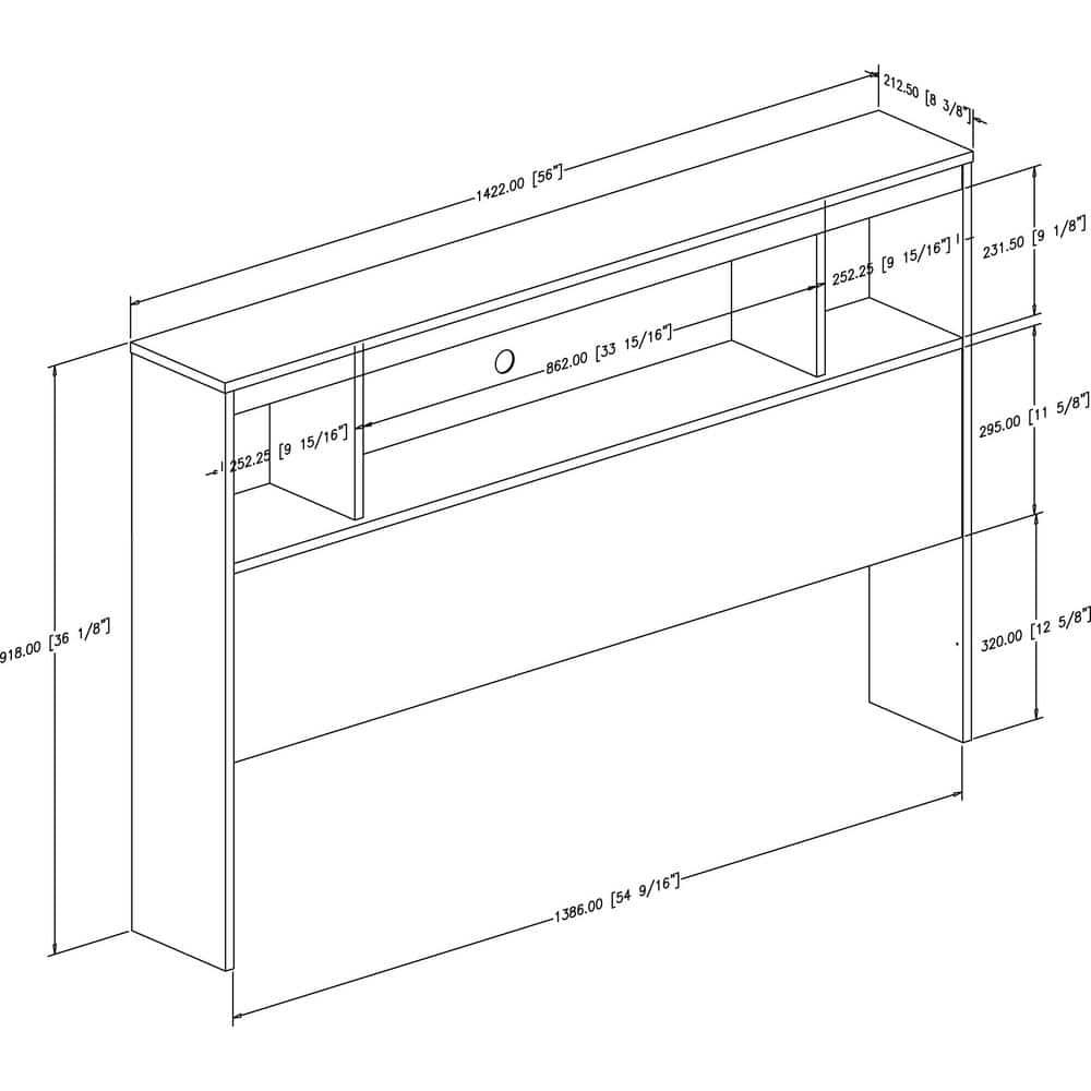 Spark Bookcase Headboard
