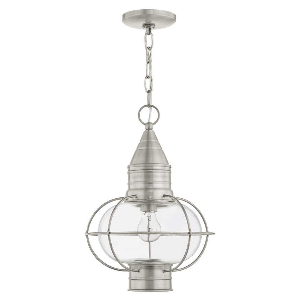 Livex Lighting Newburyport 1 - Light Pendant in  Brushed Nickel