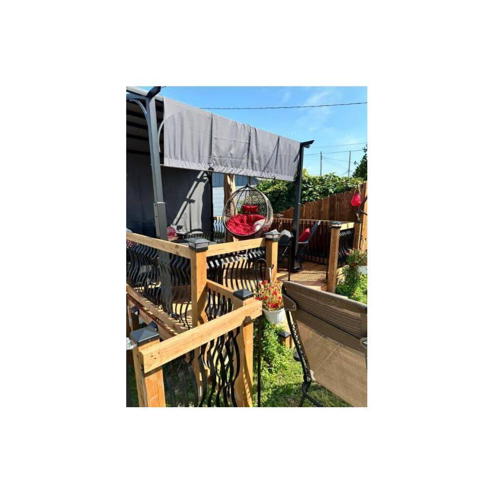 25 Pack - 29.5"x1" Deck Balusters Metal Deck Spindles Staircase Baluster with Screws for Wood Wave Arc Shiny Black Indoor Outdoor