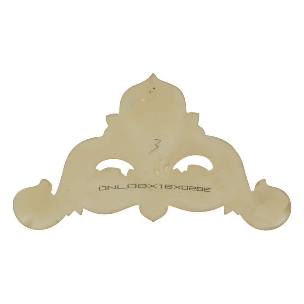 Ekena Millwork Bradford 8.875'' H x 16.625'' W x 2'' D Urethane Onlay Scroll