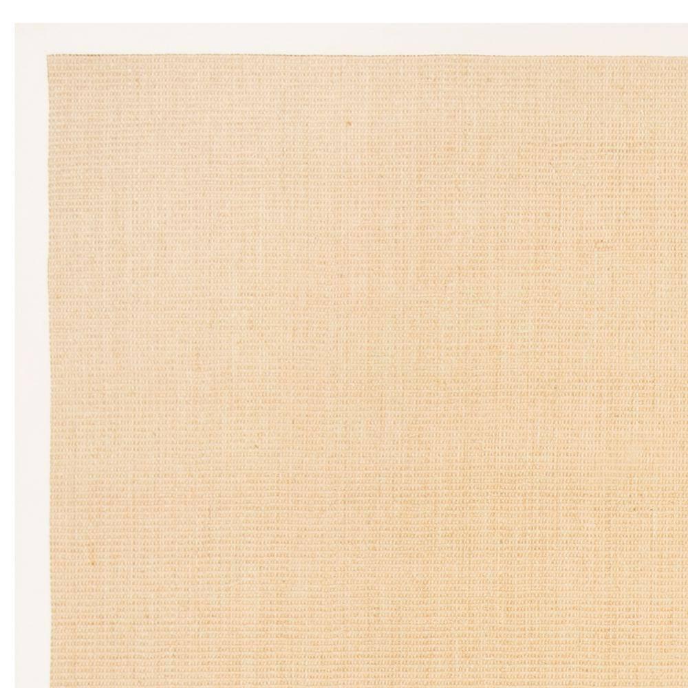 SAFAVIEH Natural Fiber Forrester Border Sisal Area Rug, Maize/Wheat, 9' x 12'