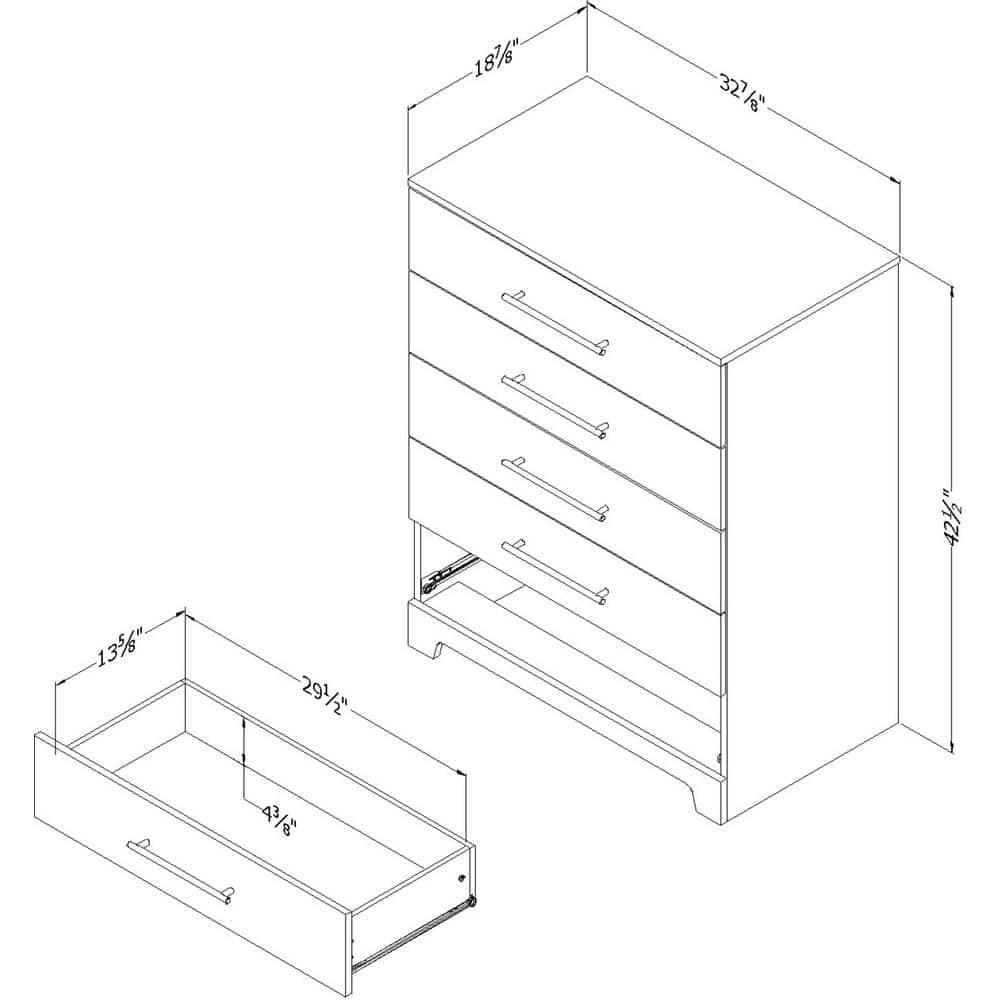 Primo 5 Drawer Chest