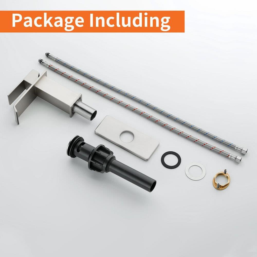 1 Single-handle Bathroom Faucet with Drain Assembly