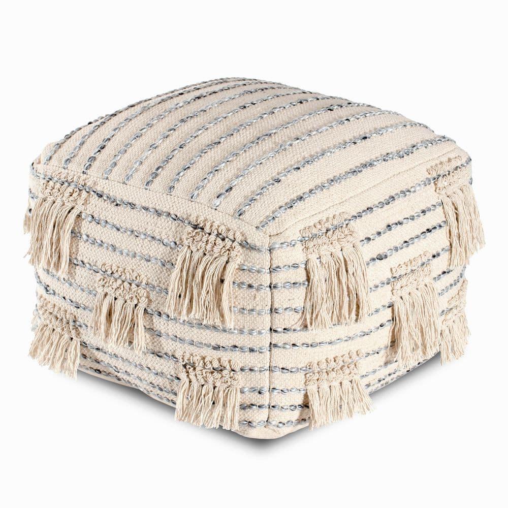 Cherokee Pouf Cream - Anji Mountain