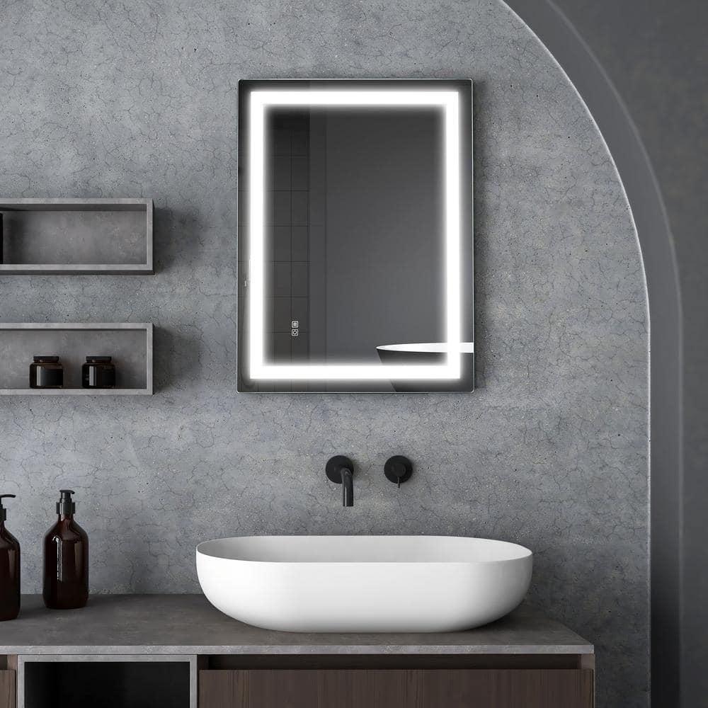 Dreamwerks Mariana 24" W x 32" H Rectangular LED Bathroom Mirror with Dimmer & Defogger