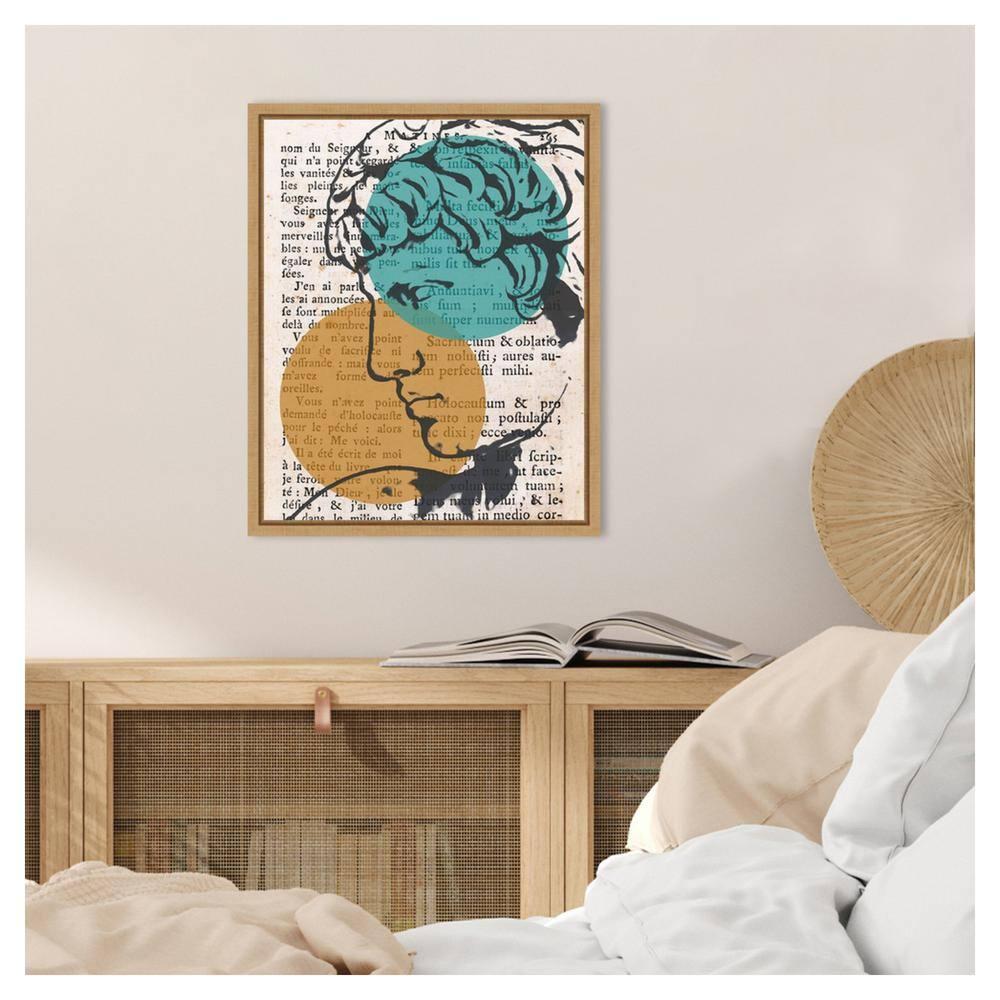 Amanti Art 16"x20" Studio Classico II by Alonzo Saunders Framed Canvas Wall Art Print