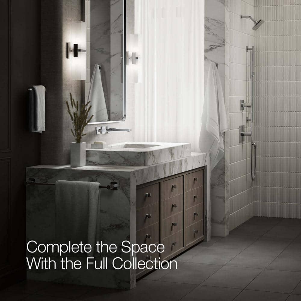 Parallel Wall-Mount Bathroom Sink Faucet Trim