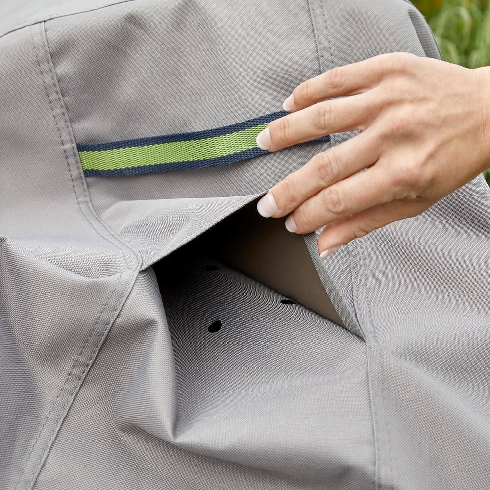 Duck Covers Soteria Waterproof 82 Inch Double Wide Patio Chaise Lounge Chair Cover