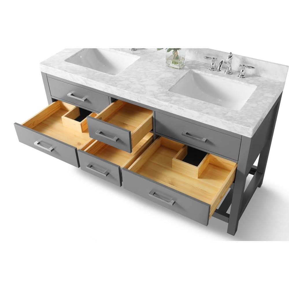 Ancerre Designs Elizabeth 72'' Double Bath Vanity Set