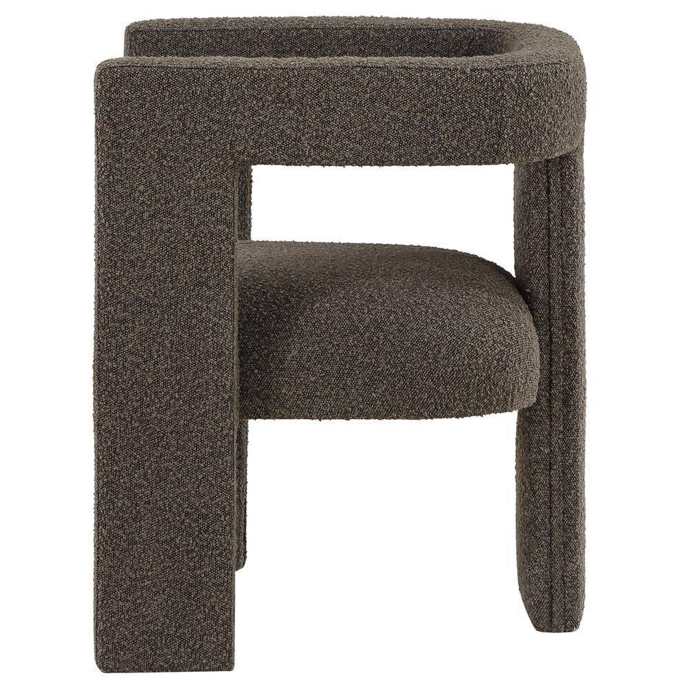 Coaster Petra Modern Fabric Upholstered Accent Side Chair Chocolate Brown
