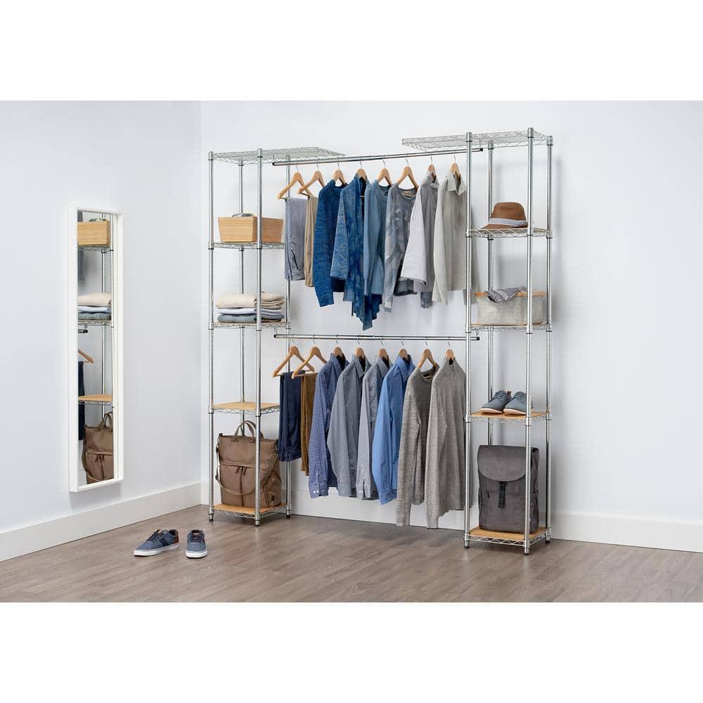 TRINITY Ecostorage® Expandable Closet Organizer - Chrome
