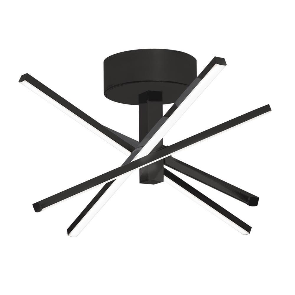 AFX - Jaxx - 4 Light Flushmount-Black Finish