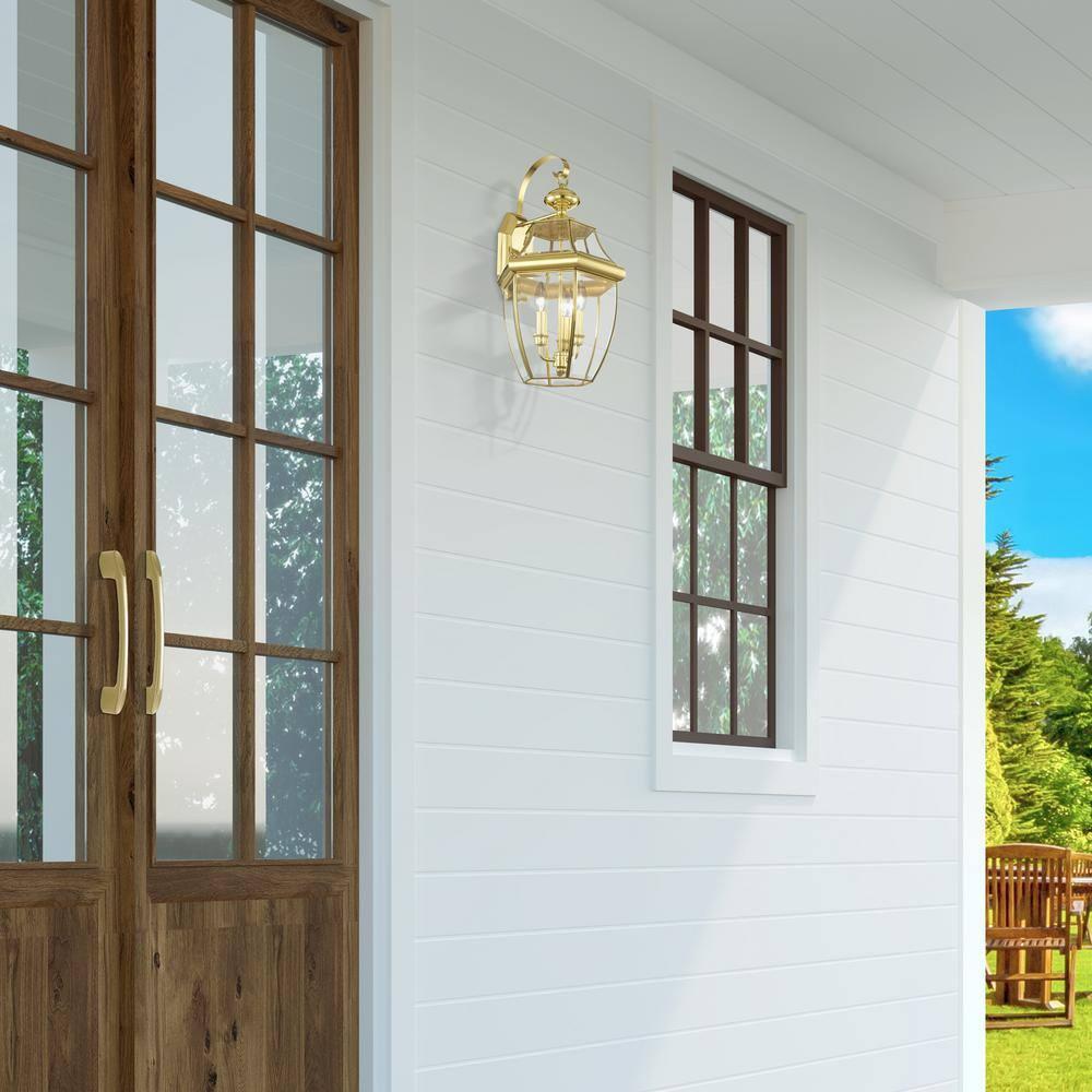 Livex Lighting Monterey 3 - Light Wall Light in  Polished Brass