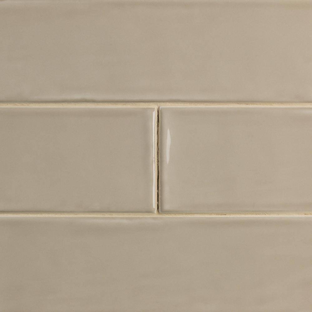 Midland 3'' W x 12'' L Polished Ceramic Subway Tile (5.38 sq. ft. / box)